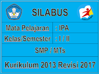  merupakan contoh dalam penyusunan rencana pembelajaran Silabus Ilmu Pengetahuan Alam (IPA) Kelas VIII Revisi 2017