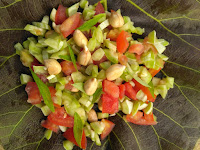 Snake gourd, Peanut sprouts, Tomato, Curry leaves