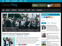 ClassicMagz Blogger Template Seo dan Responsive