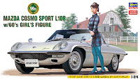 Hasegawa 1/24 Mazda Cosmo Sport L10B w/60's Girl's Figure (SP368) English Color Guide & Paint Conversion Chart