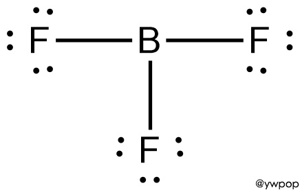 Lewis structure of BF3