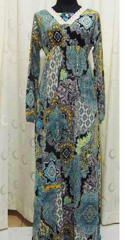 Model baju gamis batik trendy dan modern