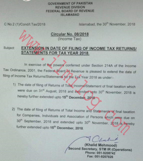 Income Tax Returns Filing Extension