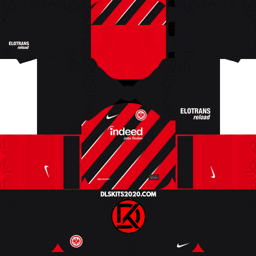 Eintracht Frankfurt DLS Kits 2023-2024 Nike - Dream League Soccer All Kits Released (Home)