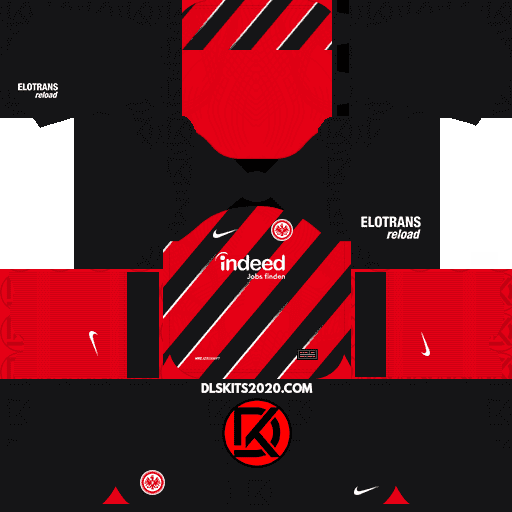 Eintracht Frankfurt DLS Kits 2023-2024 Nike - Dream League Soccer All Kits Released (Home)