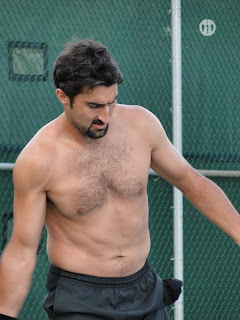 Nenad Zimonjic Shirtless at Cincinnati Open 2009