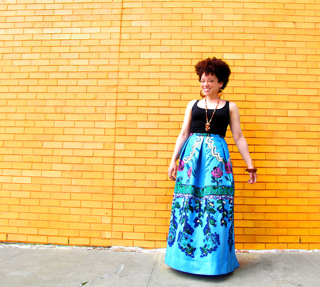 oonaballoona | a sewing blog | anna sui mood fabrics | linen maxi skirt