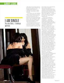 Hot and Sexy Sunny Leone in FHM India May 2012- Posing in front of mirror