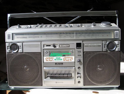 old school boombox