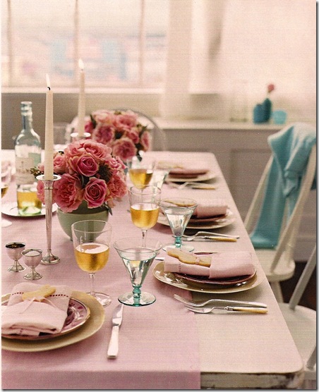 Casa de Valentina - via Martha Stewart - arranjos com rosas