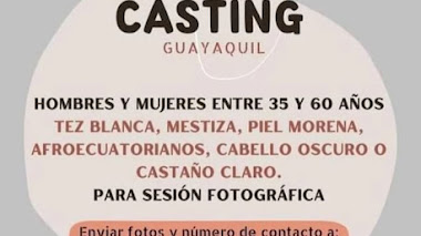 CASTING CALL en GUAYAQUIL: Se buscan HOMBRES y MUJERES entre 35 y 60 años para sesión fotográfica