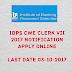IBPS CWE Clerk VII 2017 Notification – Apply Online