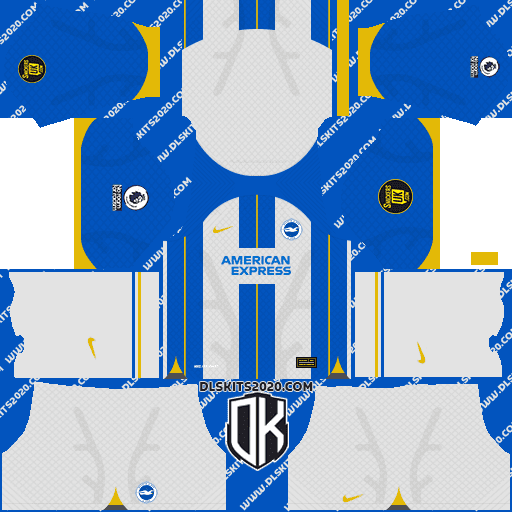 Brighton & Hove Albion F.C. 2022-2023 Kit Released Nike For Dream League Soccer 2019 (Home)