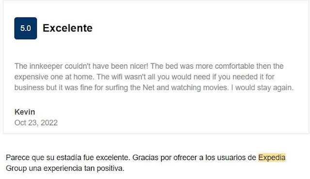 "The innkeeper couldn't have been nicer! The bed was more comfortable then the expensive one at home. The wifi wasn't all you would need if you needed it for business but it was fine for surfing the Net and watching movies. I would stay again." Oct. 2022 Kevin www.boelboutique.com #expedia #expediareviews #expediareview