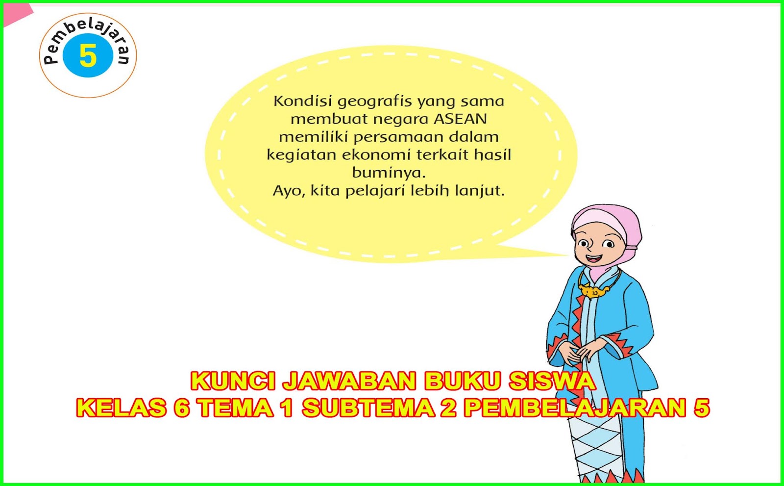 Kunci Jawaban Buku  Siswa Kelas  6 Tema 1 Subtema 2 Halaman 