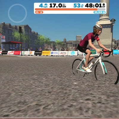 French Village Diaries covid-19 confinement day thirty-five Zwift avatar London