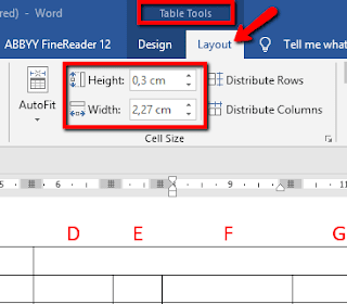 Pada ketika pertama kali kita membuat tabel di Word Teknik Mengubah Lebar Kolom pada Tabel Microsoft Word 