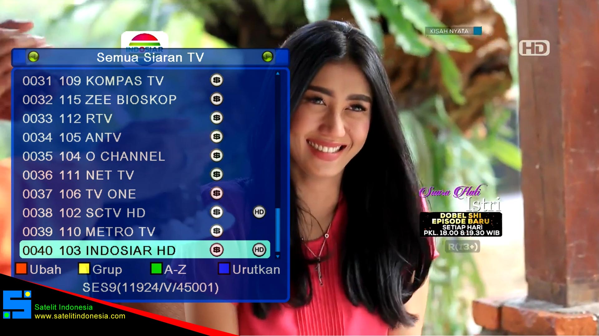 Daftar Channel Premium Matrix Sinema di SES 9 Ku Band