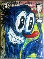 Painting: Clown with Goblet