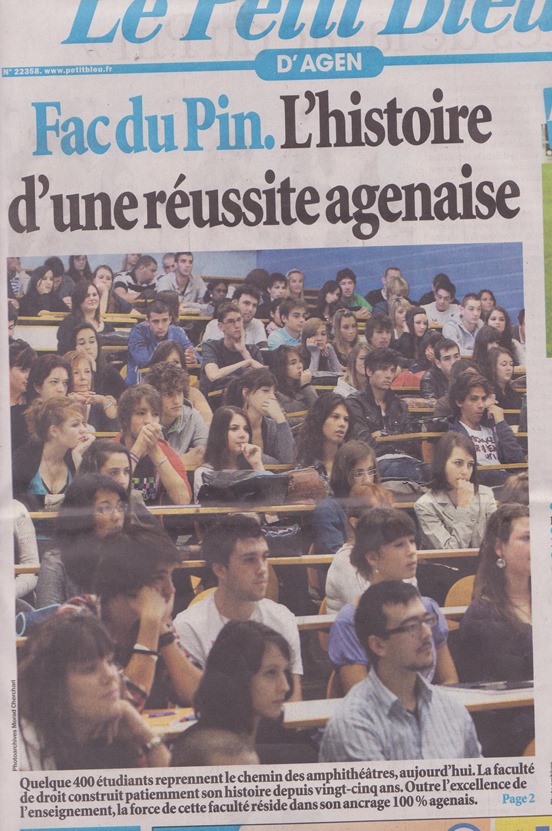 Universitat d'Agen ambe vam