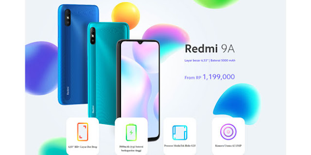 Spesifikasi lengkap Redmi 9A