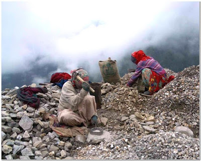 Manali People on work