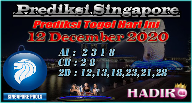 PREDIKSI TOGEL SINGAPORE 12 DECEMBER 2020