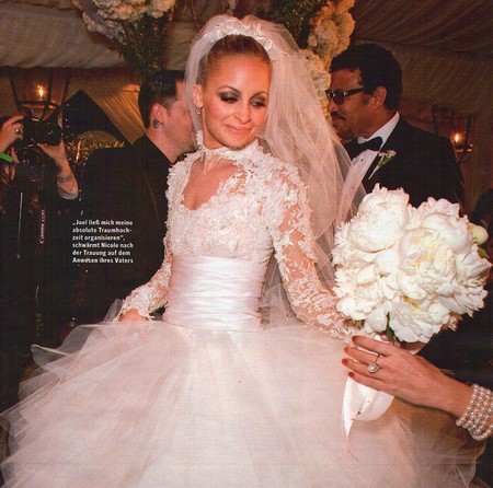 nicole richie wedding dress. The photos of the first gown