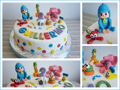 Tarta fondant Pocoyo