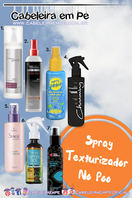 Sprays Texturizadores Liberados para No Poo (Natura, Tresemmé, Sou Dessas, Charming, Eudora, Yenzah, Quem Disse Berenice)