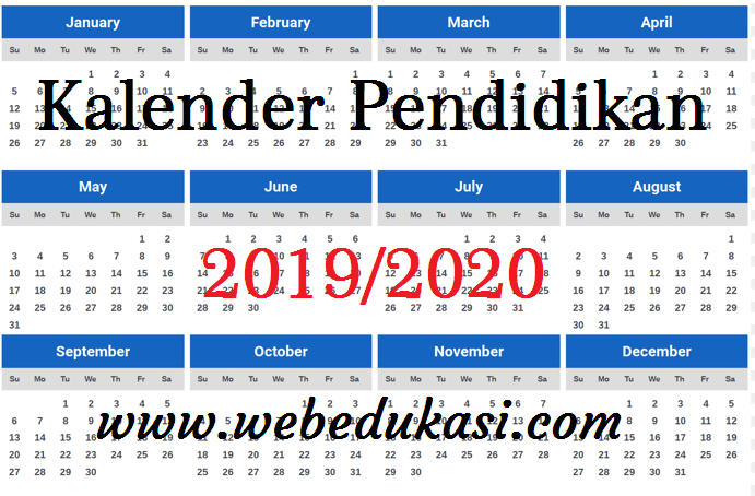 Download Kalender Pendidikan 2019/2020 Banten ~ Kalender ...