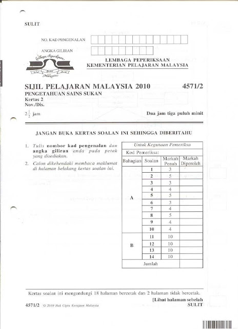 Soalan Spm English Paper 1 2019 - Selangor e