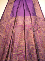 Gorgeous purple sari cloth from Sari Safari