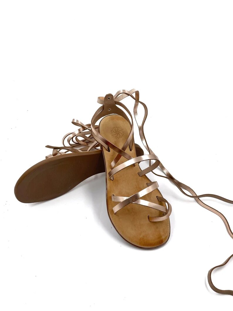 Giuseppe Zanotti for Jenifer Lopez Brown Strappy Gladiator Heels Size IT  38.5 For Sale at 1stDibs