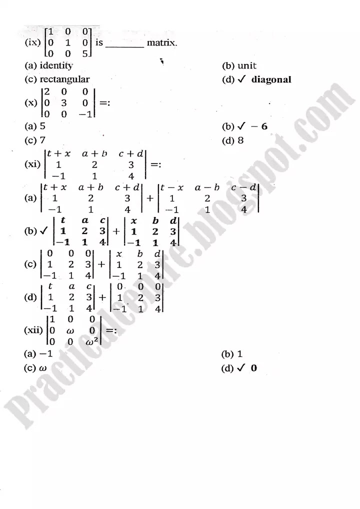 matrices-and-determinants-multiple-choice-questions-2