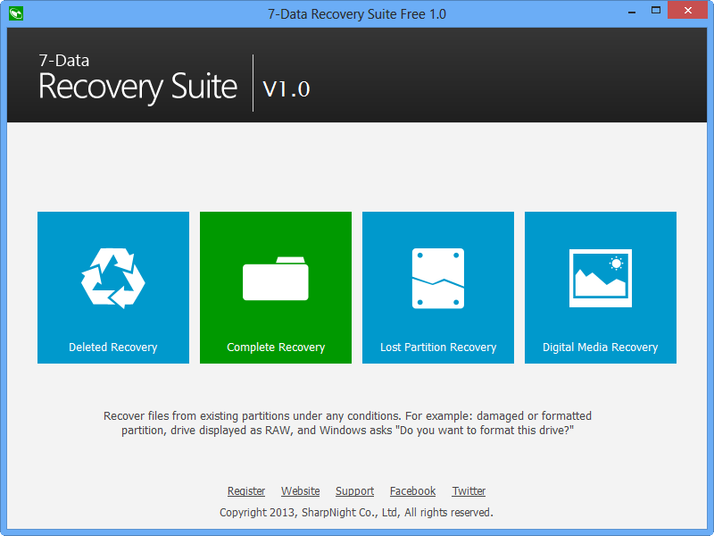 Free Data Recovery Software 7-Data Recovery Suite 3.0 Free for Limited Time