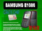 CELULAR SAMSUNG E1086 PRETO/VERMELHO OPERADORA VIVO