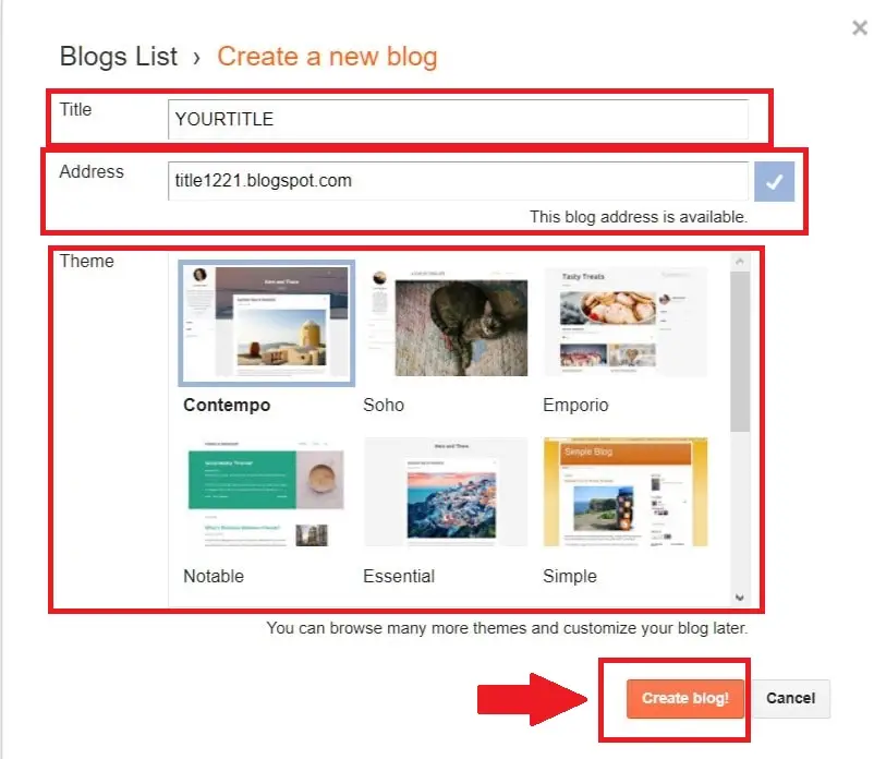 best sites for blogging, start a blog for free, how to create a blog on blogger,
