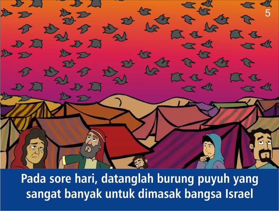 Komik Alkitab Anak Roti Manna dari Surga