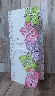 Amazing year stampin up stepped up slimline dl birthday card