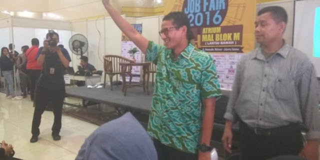 Hadiri "Job Fair", Sandiaga Cerita Pengalaman Di-PHK