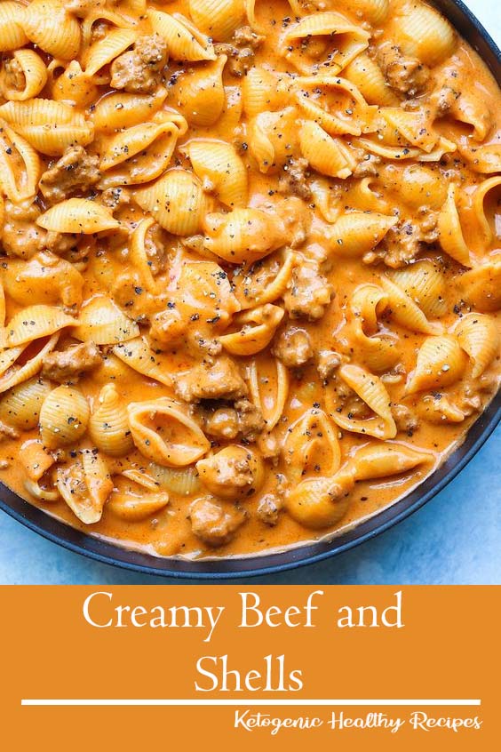 Creamy Beef and Shells