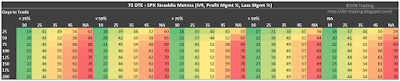 73 DTE SPX Short Straddle Summary Days In Trade