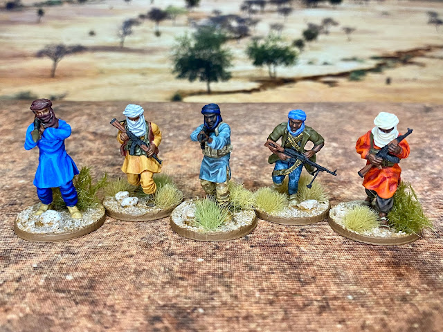 28mm Miska Miniatures Modern African Militiamen/Islamic Insurgents/Terrorists for Sahel Wargaming