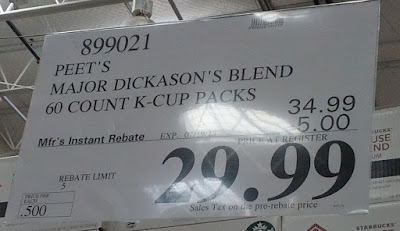 Deal for Peet's Coffee Major Dickason's Blend K-Cups  at Costco