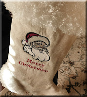 Black Santa Claus Stocking