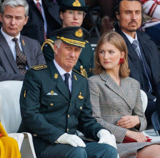 Princess Elisabeth of Belgium attends brother's blue cap parade