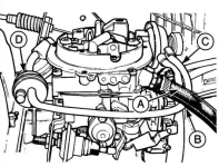 Ford carburettor Pierburg 2V removal and refitting