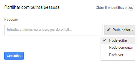 Como enviar documentos pelo Google Drive