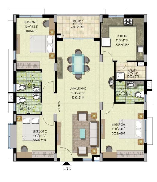 West Facing House Plans